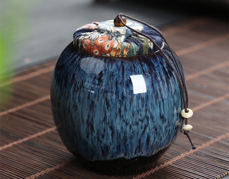 250Ml Thee Doos Keramische Bus Reizen Thee Accessoires Thee Opbergdoos Keramische Pot Koffie Bus Blikken Voor Thee D138: 1