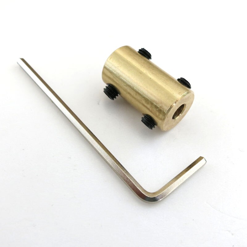 1pcs 4mm/5mm/6mm/8mm/10mm/12mm Rigid Shaft Coupling Coupler Motor Connector Copper Sleeve Model Ship Accessories