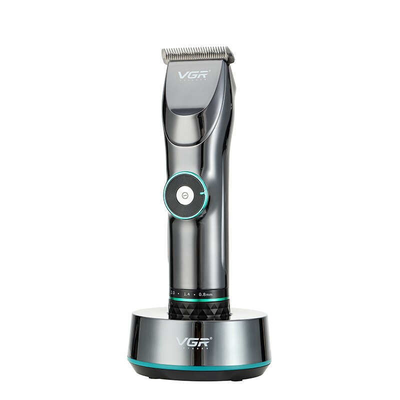 Vgr Tondeuse Professionele Digitale Display 256 Variabele Snelheid Fine-Tuning Tondeuse Voor Mannen Kapper Clipper