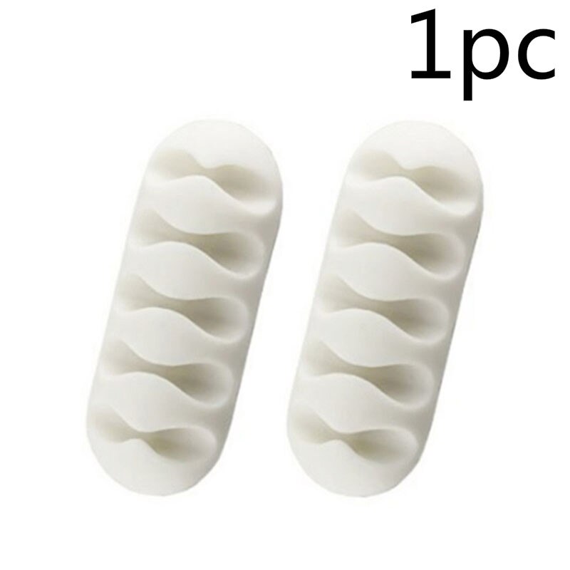 Kabelorganisator magnetisk kabelstyring usb kabelholder silicione fleksible desktop clips kabel assistent multi-wire universal: 06