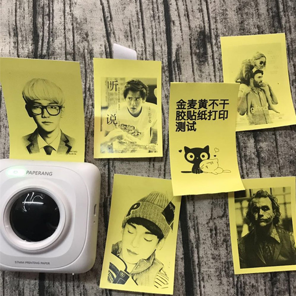Printable Sticker Paper Roll Self-Adhesive Thermal Paper for PeriPage A6 Thermal Printer PAPERANG P1/P2 Mini Photo Printer