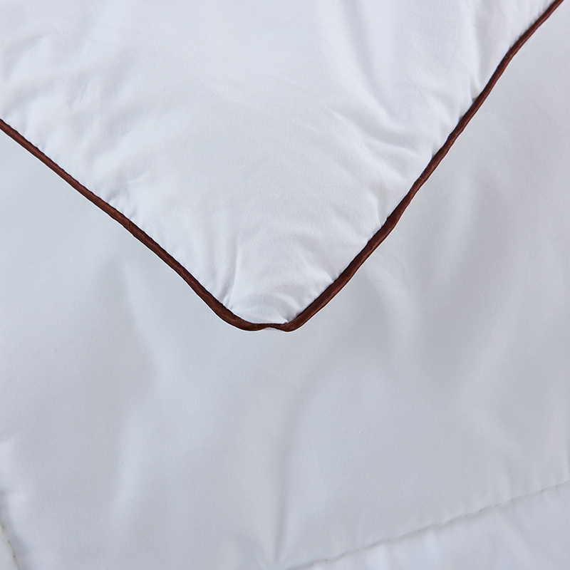 Full size microfiber vullen witte hotel dekbed bed quilts