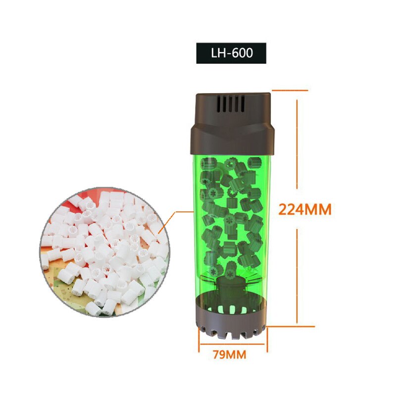 Filter Tumbling Fluidized Bed Biochemical Filter Material Filter Cotton Fish Tank Aquarium Oxygenation: LH-600