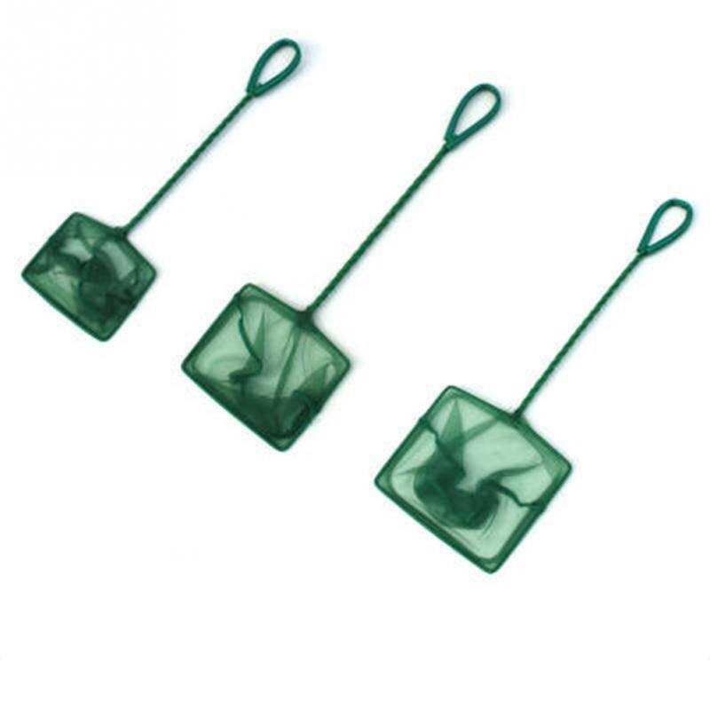 Red de pesca de Acuario, accesorio cuadrado de mango largo, Red de aterrizaje para peces, objetos flotantes, Red de cangrejo, secador de caña de pescar, Red de mano