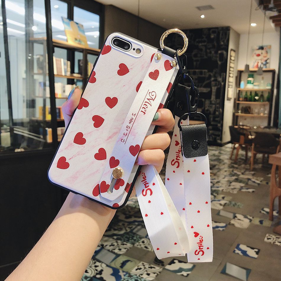 Para Huawei P20 Lite P20 Pro funda amor corazón cordón soporte teléfono funda para Huawei P30 Pro P30 Lite de dibujos animados lindo aguacate: For Huawei P30 / B5