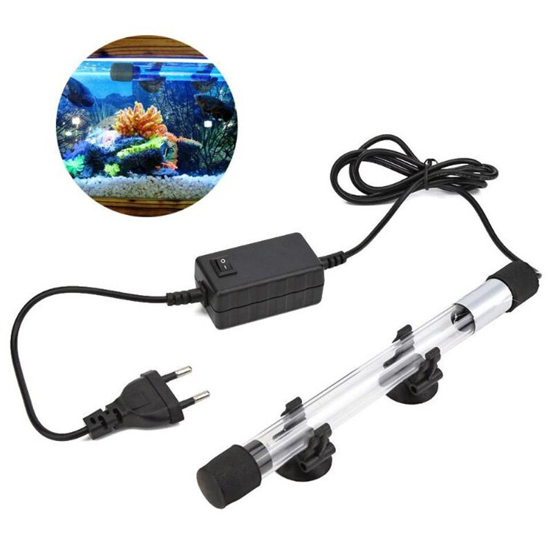 Tube de désinfection pour élimination des algues ultraviolettes lumière Aquarium lampe Uv Submersible stérilisateur Uv lampe éclairage de Led pour Aquarium (prise ue: Default Title