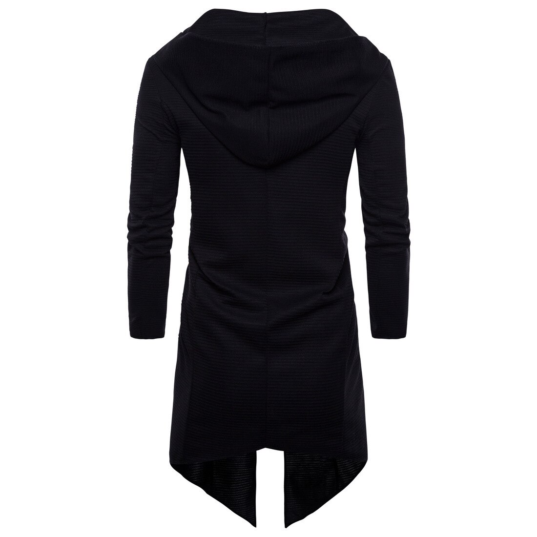 Gabardina larga de color liso para hombre, abrigo de de manga larga con capucha, chaqueta informal, prendas de vestir, para invierno y otoño, XXXXXL XXXXL