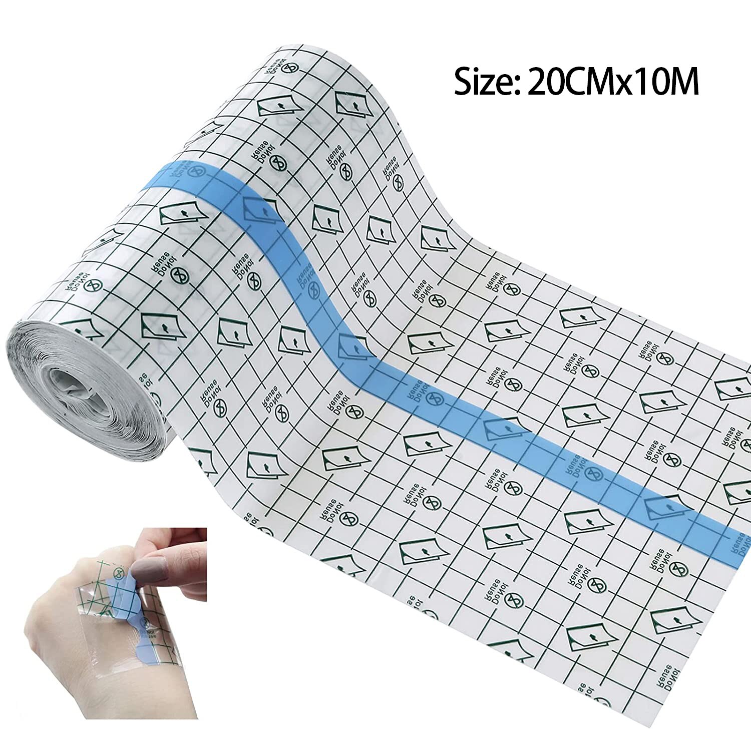 Transparent Stretch Adhesive Bandage Shower Waterproof Patch Waterproof for Tattoos Swimming Showering