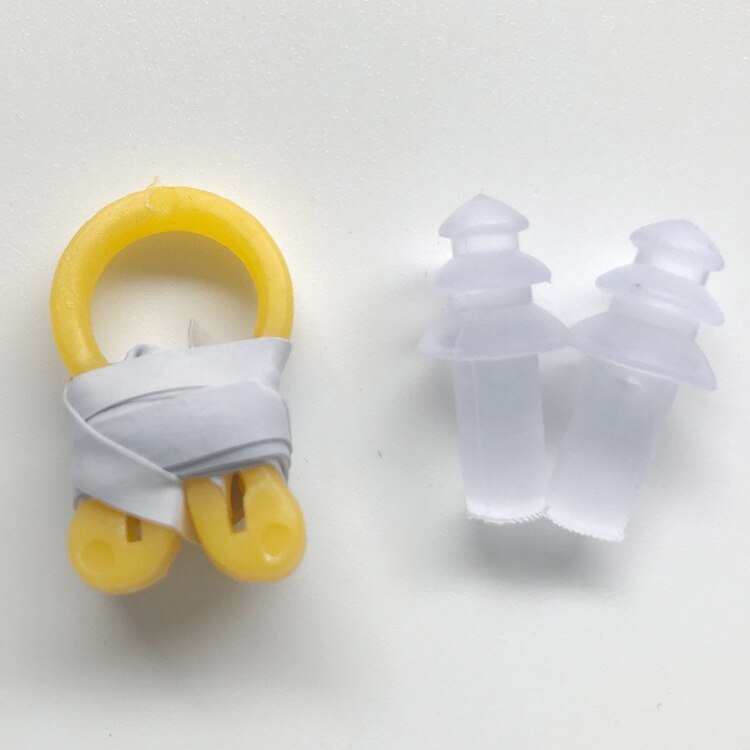 Svømning produkt taske blød vandtæt silica gel øreprop næseskinne dykning svømme apparat sæt næse klip til svømning earplu