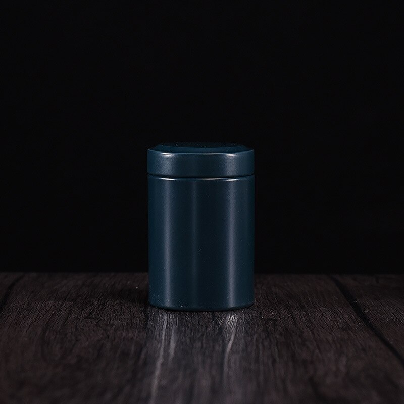 50g Round Sealed Metal Tea Can Coffee Spice Tea Container Outdoor Portable Universal Packaging Empty Tin Box