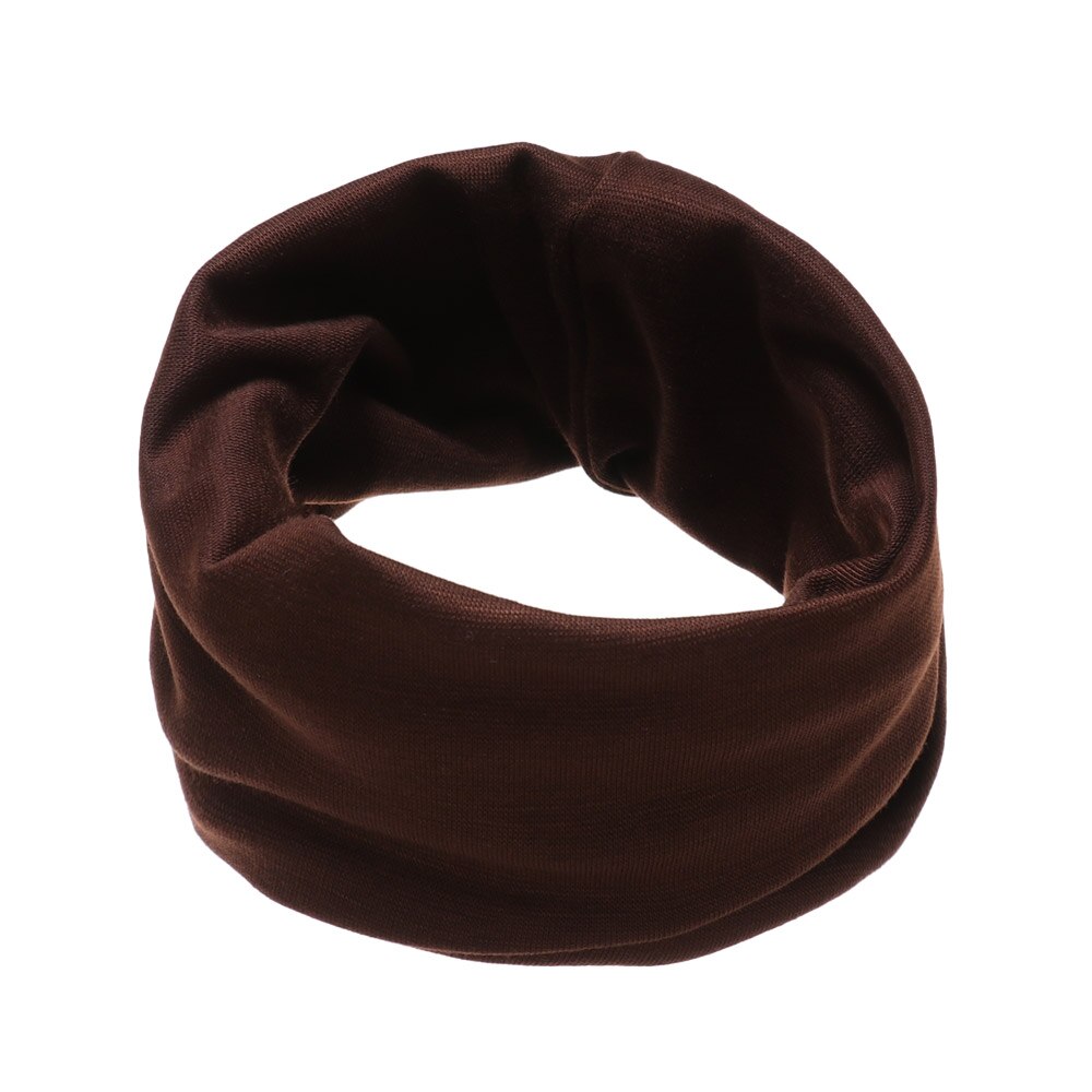 Kids Leuke Katoenen Sjaal Solid Print Kinderen Herfst Winter Warm Winddicht Sjaals Jongens Meisjes Multipurpose O Hals Ring Sjaal: coffee