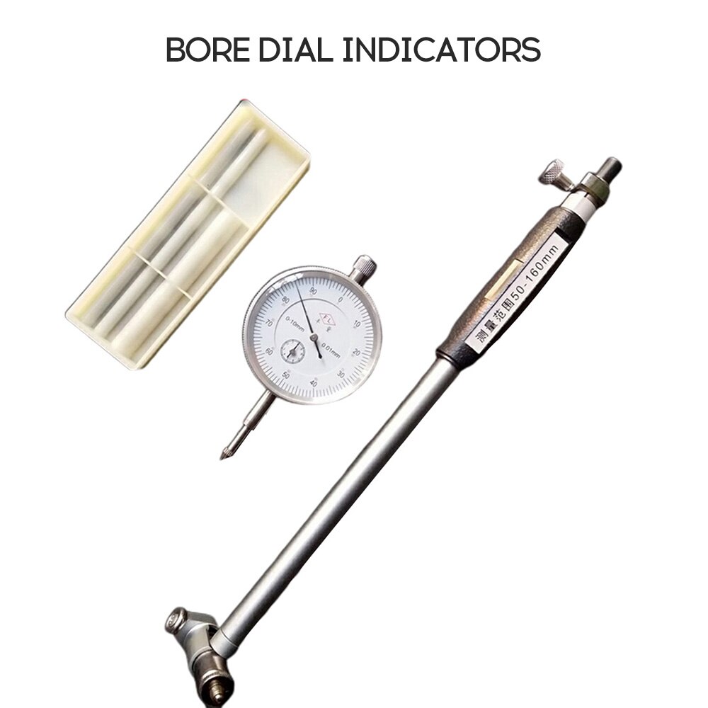Dial Indicators 0.01mm Dial Indicators Hole Scale Indicator Precision Cylinder Engine Gauge 50-160mm Measurement Tool Tester