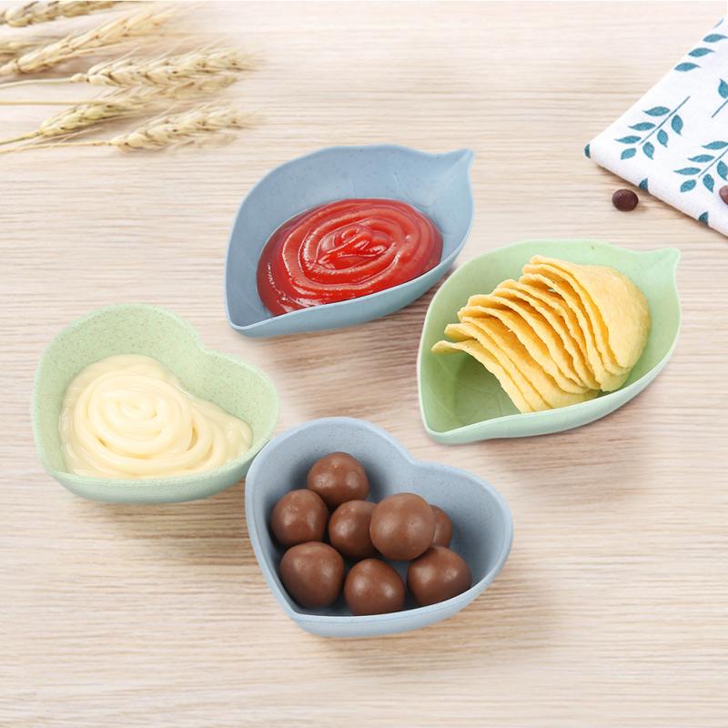 Kitchen Tools Seasoning Cocina Dish Bowl Wheat Straw Small Plates Snack Dish Sauce Plate Multipurpose Kitchen Tableware Supplies