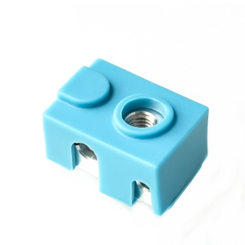 3D Printer Accessoires E3DV6 Aluminium Blok Siliconen Case Hoge Temperatuur Anti-Brandwonden Bescherming Siliconen Case Blauw Pt