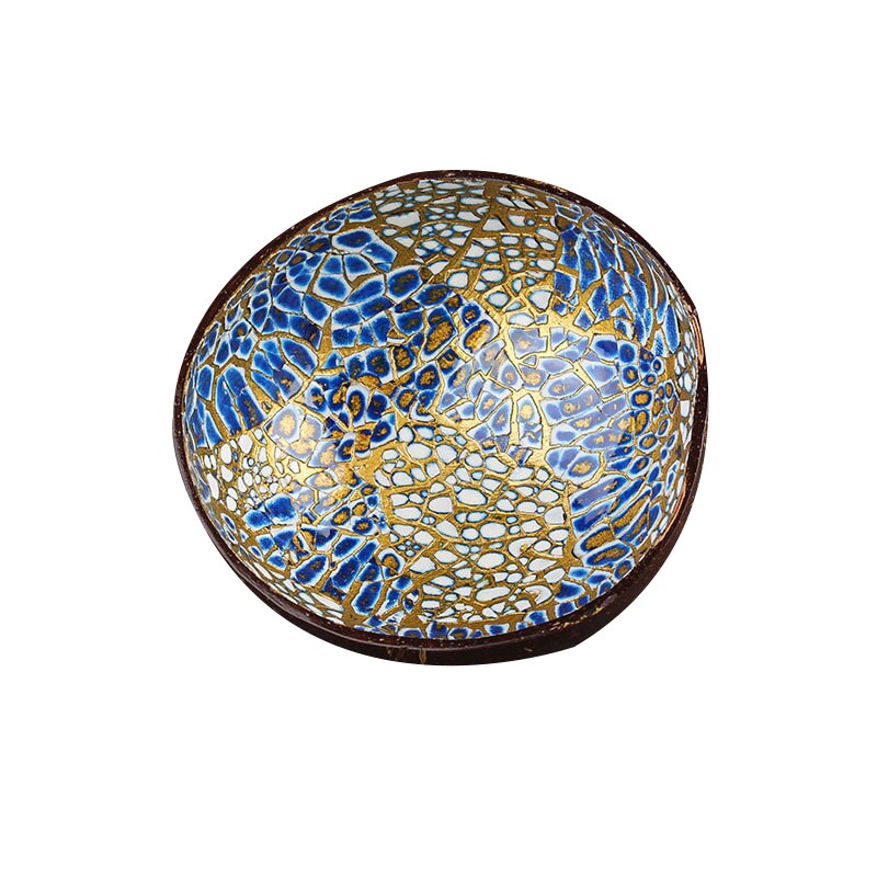 Skål slik opbevaring dekoration naturlig fad kokosnødskal giftfri frugt miljøvenlig: F