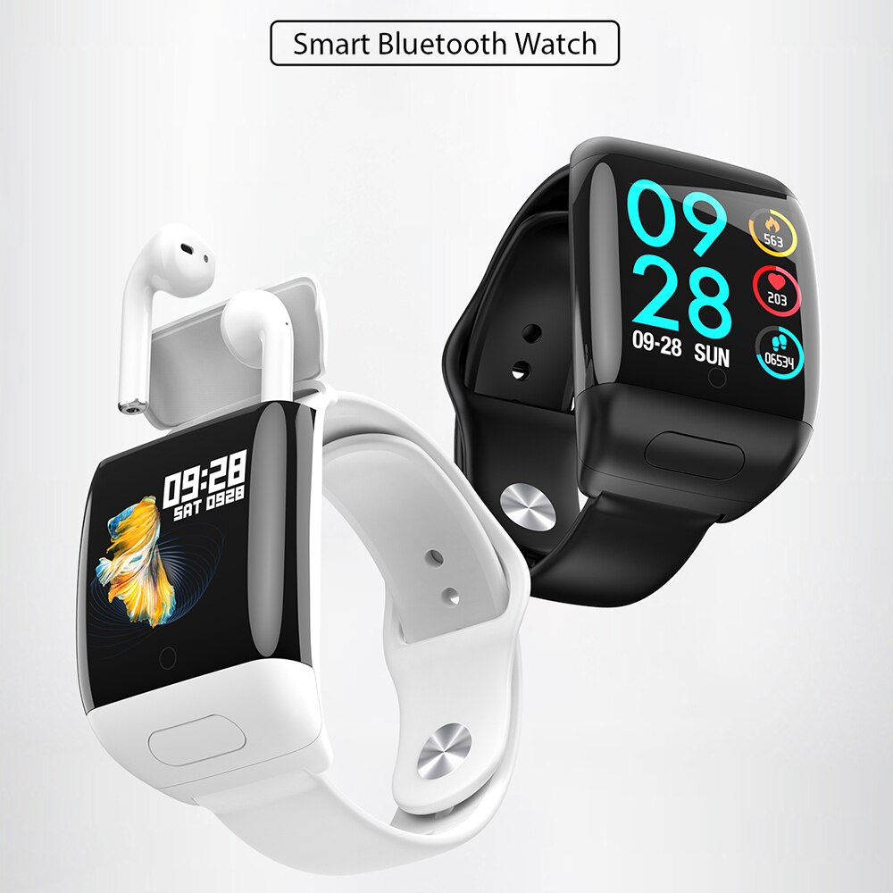 Bluetooth färg headset talk smart band armband pulsmätare sport smart klocka passometer fitness tracker armband