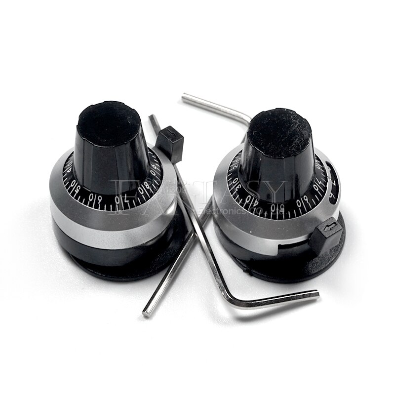 1PCS 3590S 6,35mm präzision skala knob potentiometer knob ausgestattet mit multi-drehen potentiometer