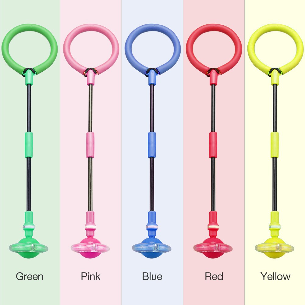 freundlicher glühend hüpfen Bälle Eine Fuß LED-Blitz Springen Seil Knöchel Überspringen für freundlicher Jungen Mädchen Bildung Spielzeug