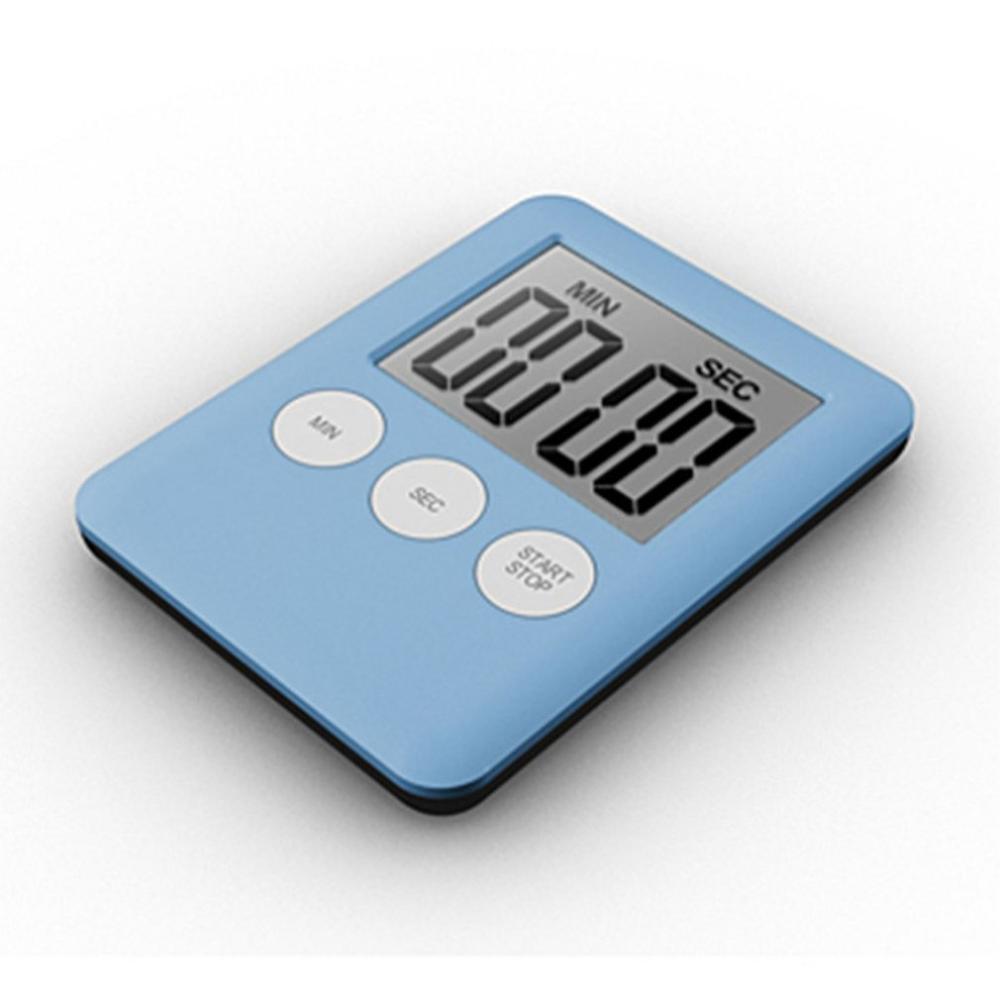 Led Digital Kitchen Electronic Timer Countdown Medication Reminder Kitchen Timer Portable: light blue