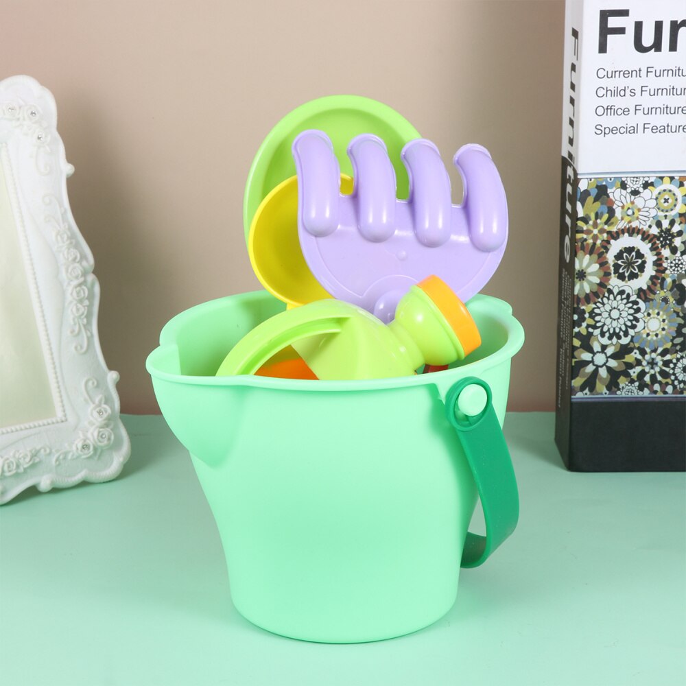 1Set Strand Ijs Emmer Speelgoed Voor Kinderen Strand Zand Spelen Accessoires Willekeurige Model (Kleurrijke)