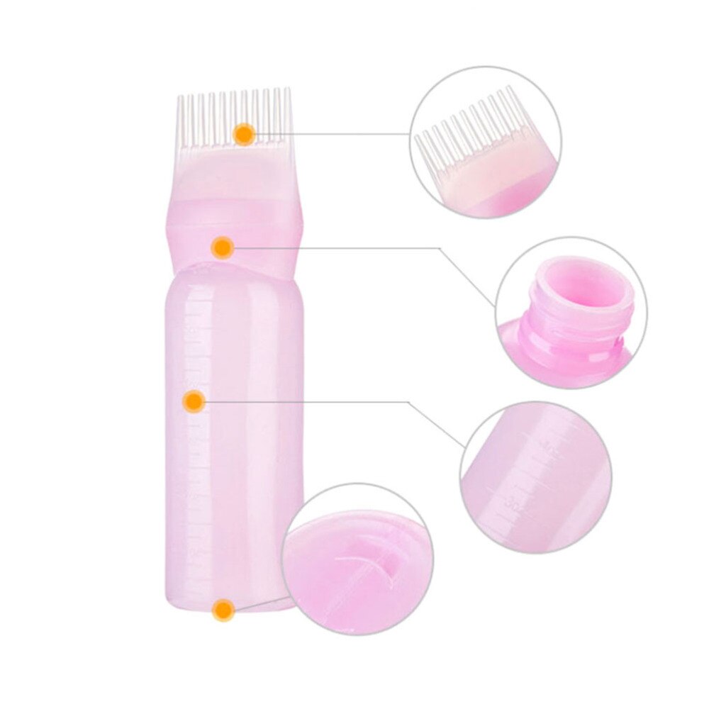 3Pcs Duurzaam Shampoo Kam Fles Kappers Benodigdheden Kam Applicator Voor Cleaning Salon Shampoo