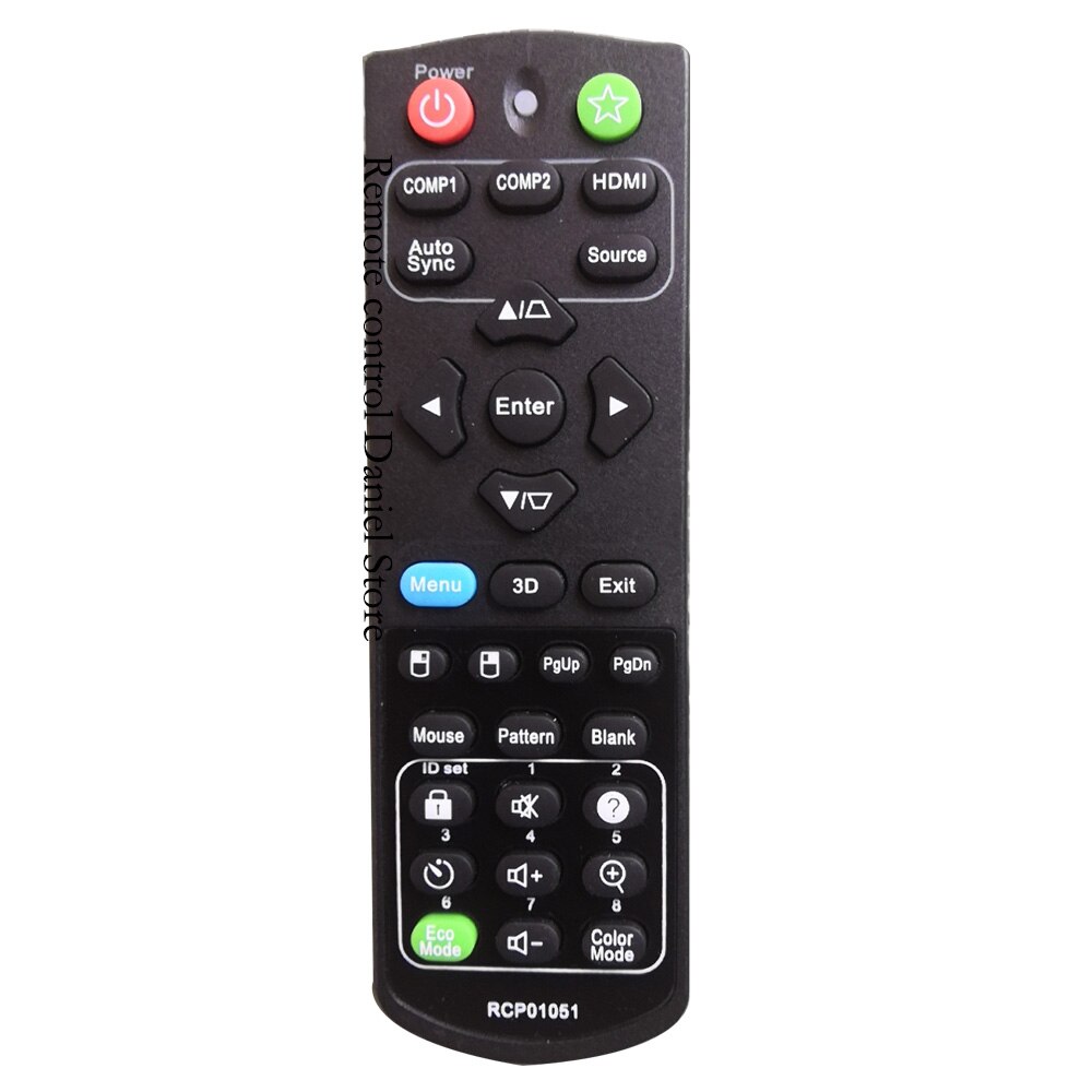 for ViewSonic Projectors Remote Control RCP01051 PJD6552LWS PJD6552W XY-7080 PJD5255 PJD5555W PJD5155 PJD5250 PJD5151 PJD515: Default Title