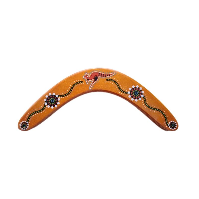 Træboomerangs - sikre børneboomerang til let eller ingen vindkast, throwback v-formet boomerang flyvende skivekastlegetøj