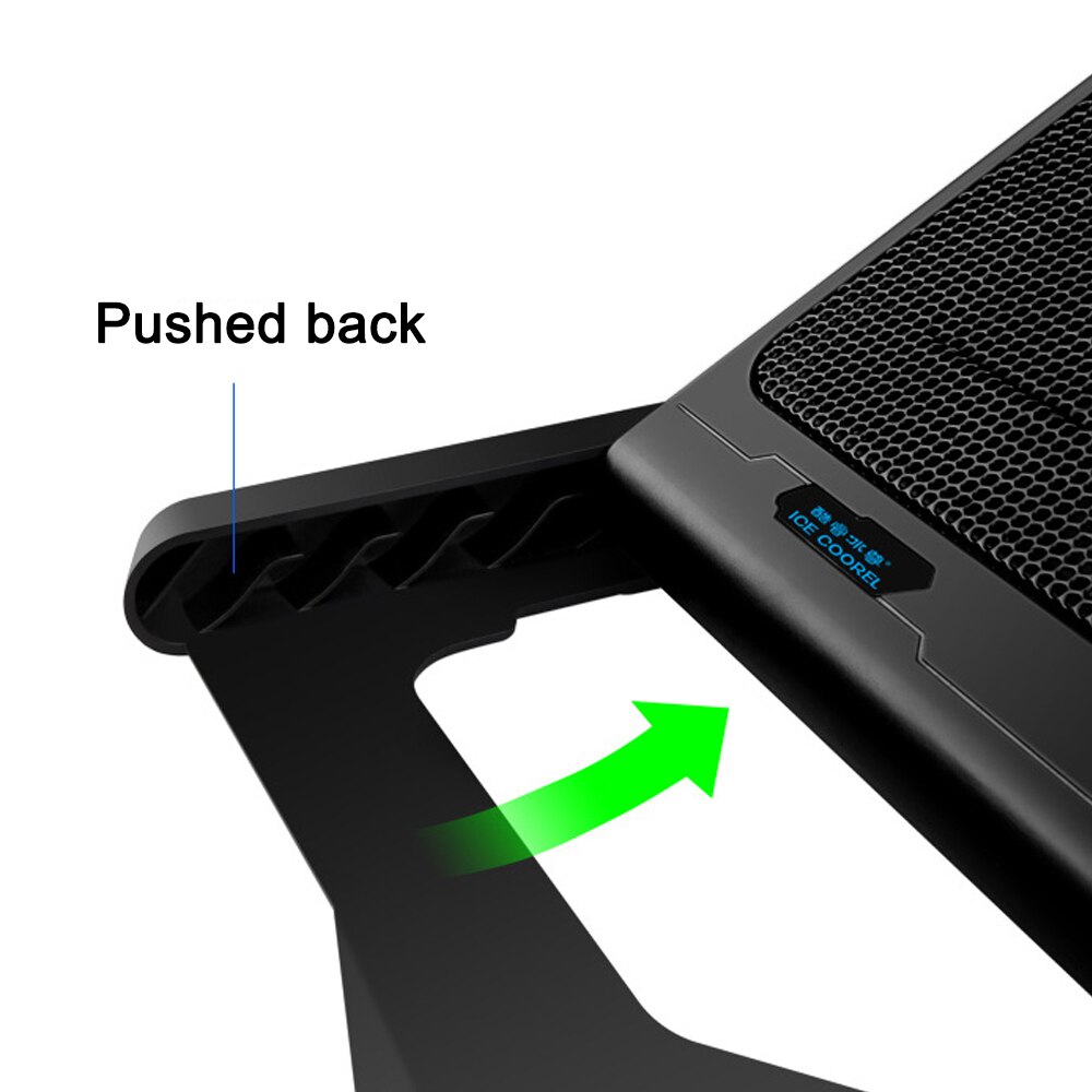 Laptop Koeler Usb Met 2 Poorten 6 Ventilatoren Laptop Cooling Pad Voor 12 13 14 15.6 Inch Laptop hoogte Speed Verstelbare