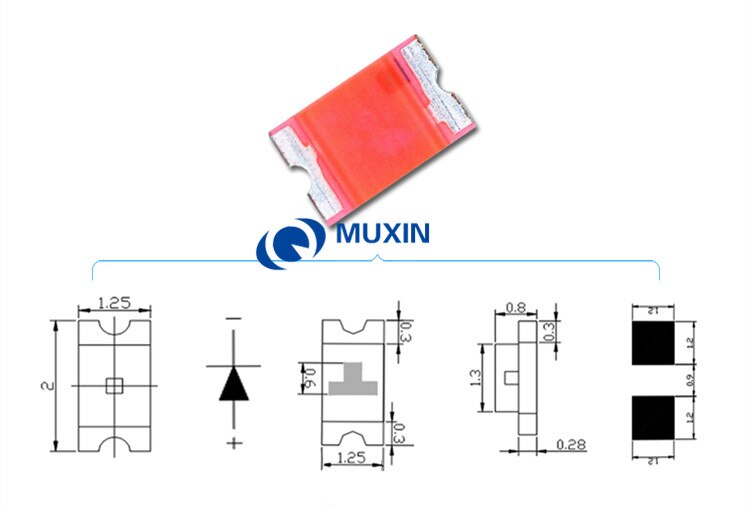100pcs SMD 0805 ) Pink Surface Mount LED Chip Diode 3.2V Superflux Light Emitting Diode Lamp Electronics Components for PCB