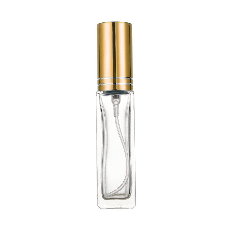 5ml 10ml parfume underflaske parfume tom flaske bærbar high-end lille glas sprayflaske high-end lille prøve parfumeflaske: 10ml lyse guld