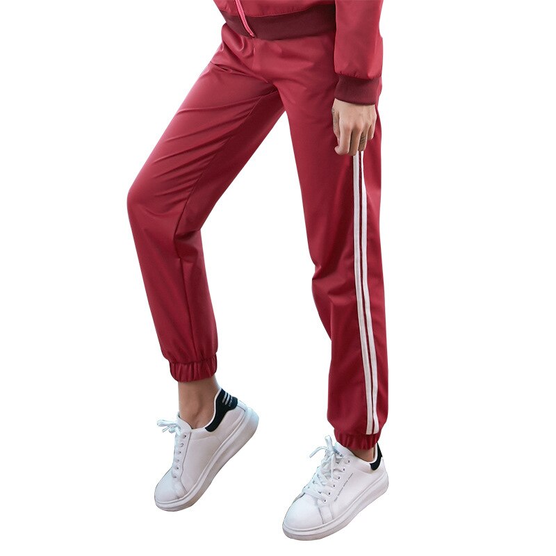 Lose Große Größe Sport Hosen Frauen Stretch Quick Dry Stoff Laufen Fitness Hosen Sportswear: L / Red