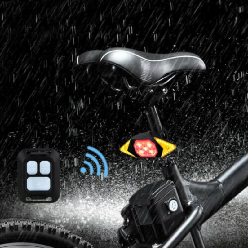 Fiets Licht Smart Bike Knipperlichten Fietsen Achterlicht Intelligente Usb Oplaadbare Achterlicht Afstandsbediening Bike Waarschuwing Li