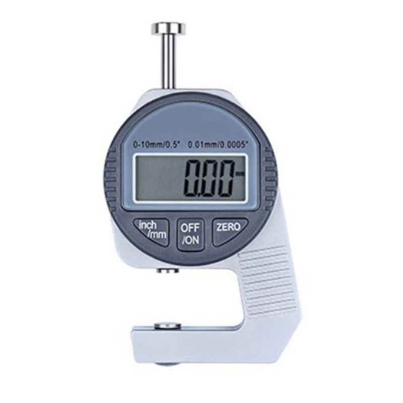 Digital Thickness Gauge Electronic Thickness Meter Measure Thickness Of Paper Cloth Thin Metal Micrometer 0.01Mm: Blue