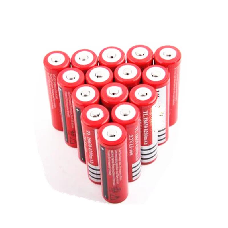 100% original 18650 Rechargable Battery 4200 mAh 3.7 V for LED Lantern torch