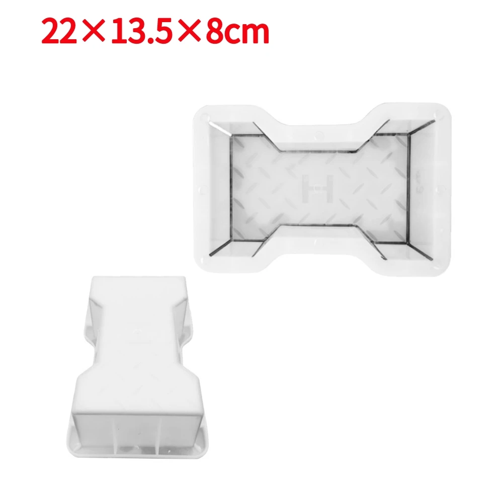 Giardino di casa cortile fai da te pavimentazione stampo strada cemento mattone intaglio pietra percorso pavimentazione strada Walk Maker stampo imitazione: WHITE