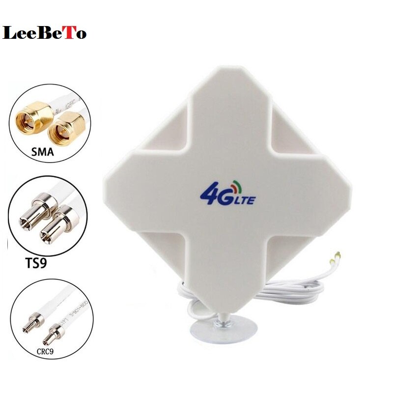 Högförstärkningsantenner 3g 4g lte mimo antenn 35 dbi dual  ts9 crc 9 sma för huawei zte för 4g modem router signalförstärkare 2m kabel