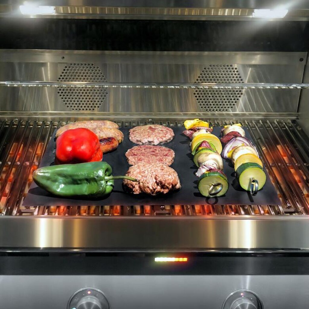 Non-Stick BBQ Grill Mat Set,Reusable,Easy to Clean,Heat Resistant