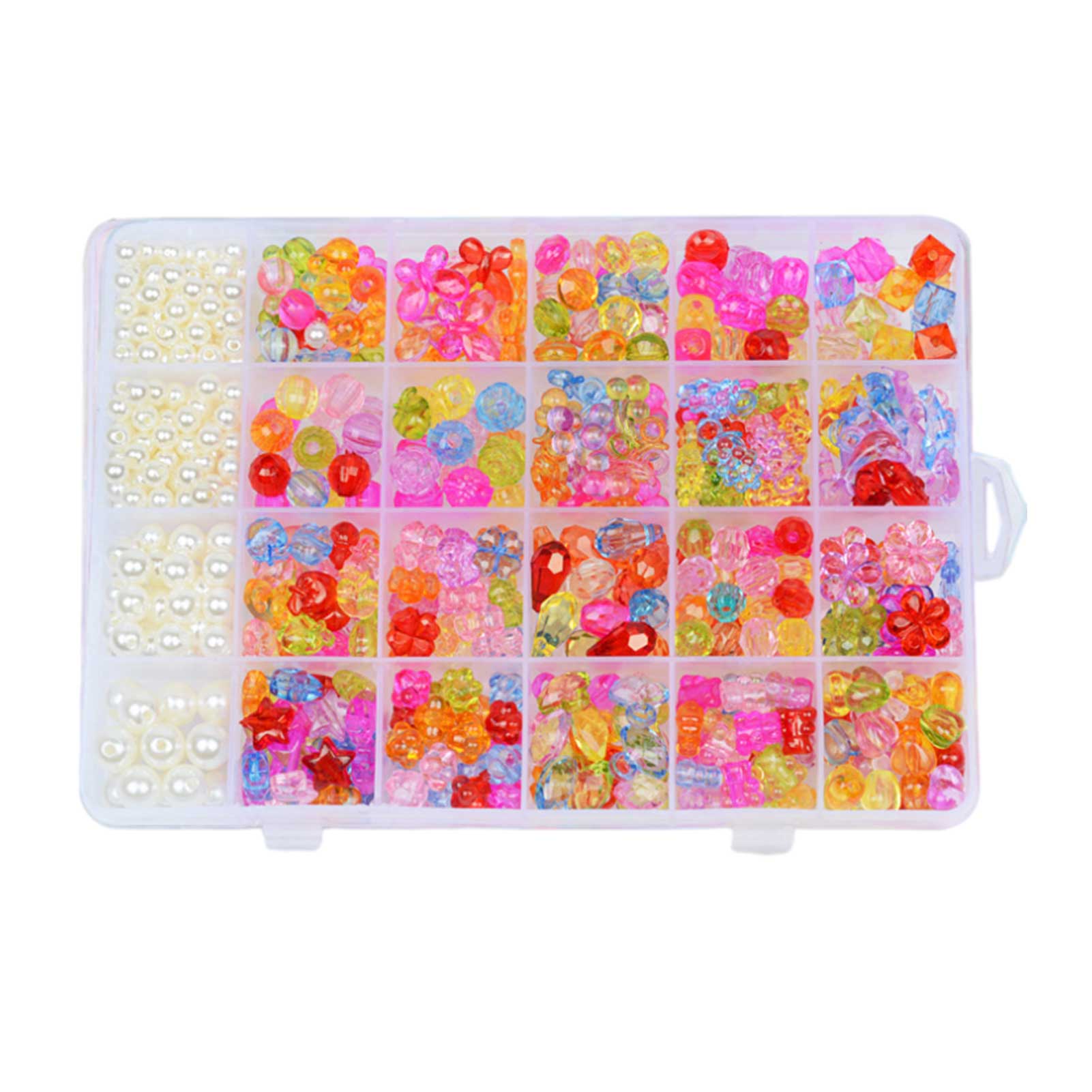 Kit for Make Bracelets Beads Toys for Children DIY 24 Grid Handmade Making Puzzles Beads for Girls Kit Girls Toys: u