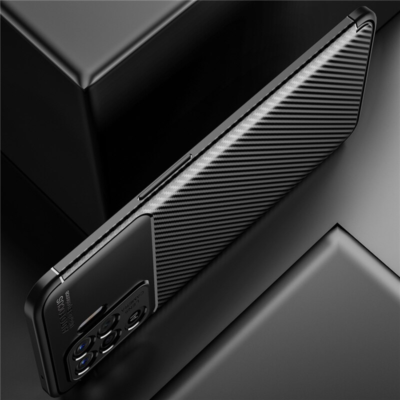 Carbon Fiber Back Cover Voor Oppo Orro Appo Opo Reno5 Licht Reno 5 Lite 5 Lite 6.43 ''Case siliconen Bumper Shockproof Coque