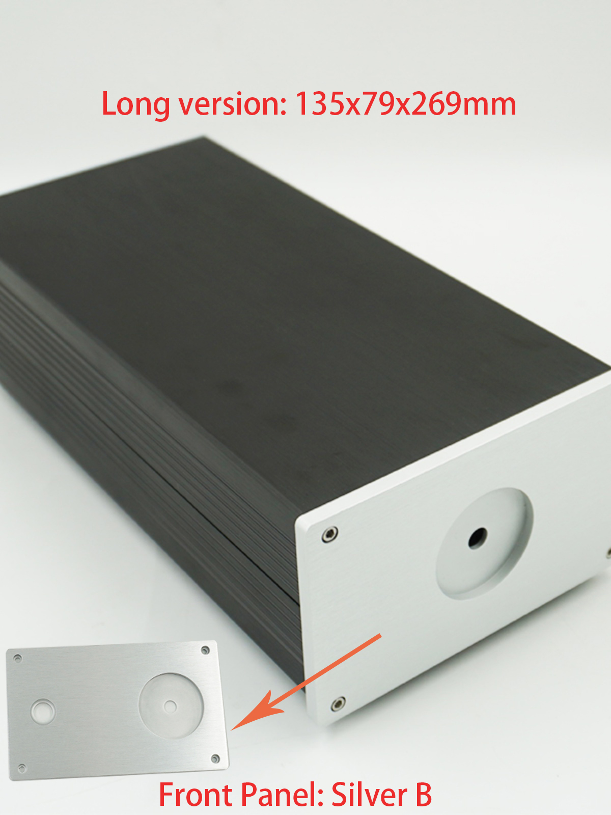 1Piece Aluminum DAC Tube Amplifier Split Power Supply Enclosure Mini AMP 126 Case Chassis Preamp Box PSU Headphone Amplifier Cha