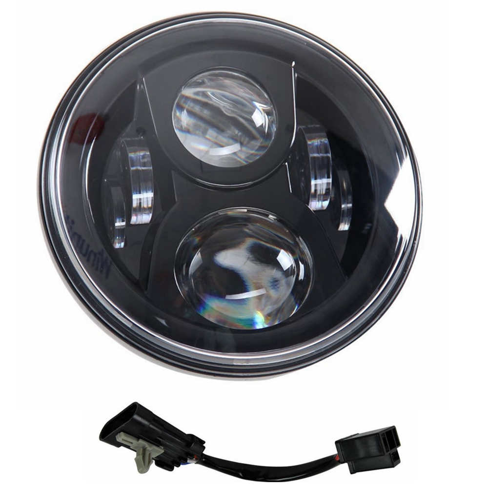 Prikk 7 "tommers led frontlys for ducati monster 1000 600 620 695 750 800 900 s4r sport 4.5 tommers tåkelys 7 " monteringsbrakett: Bare 7 in hodelykter b