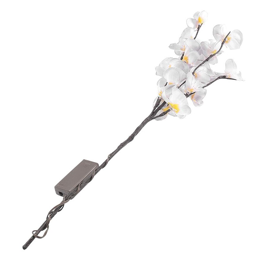 20 led kerstsimulatie orchideeëntak licht vaasvuller wilgentak feeërieke licht hotel koffie bloemen tafeldecoratie lamp: Witte orchidee