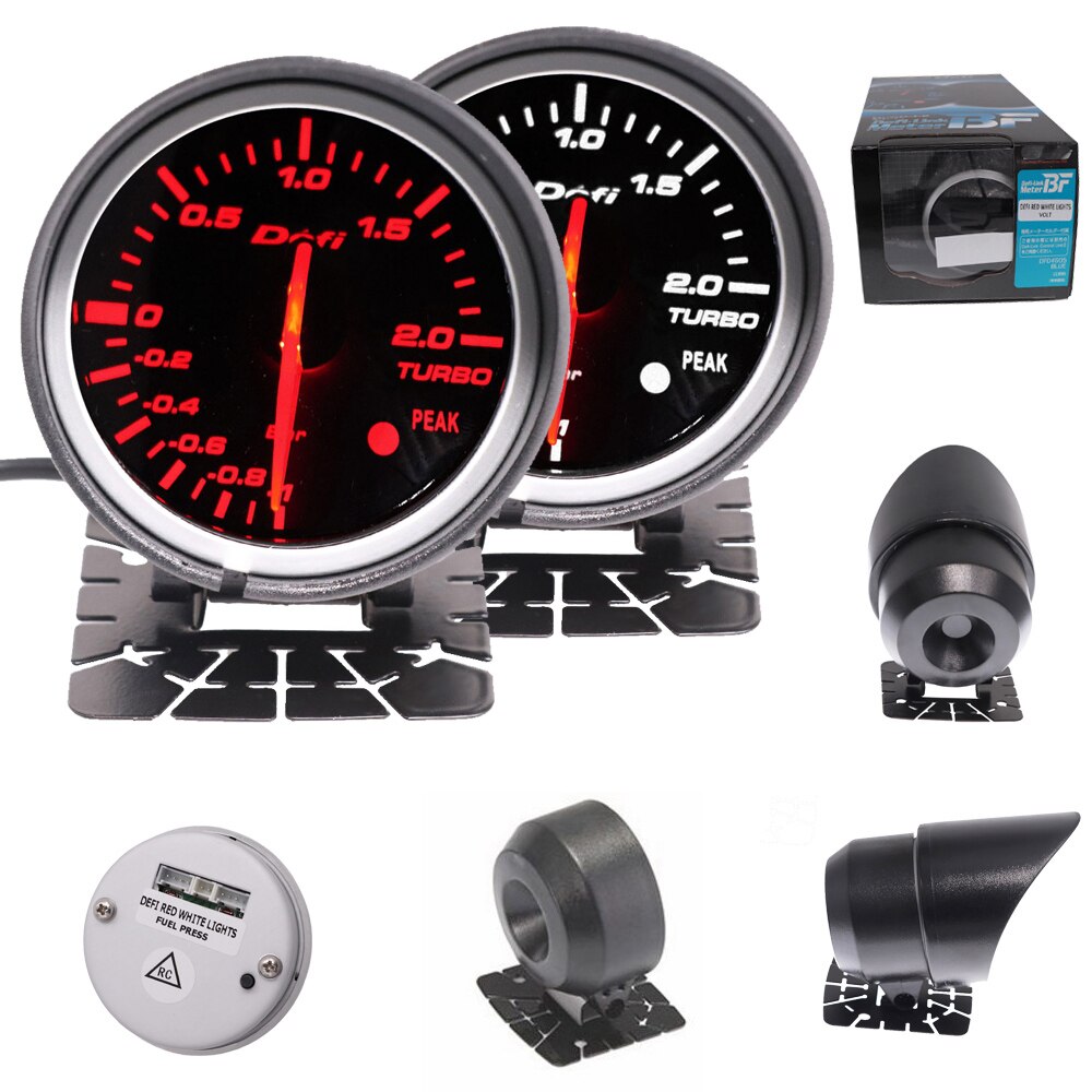 60 Mm Df Advance Auto Gauge Turbo Rpm Gauge Water Temp Olie Druk Voltmeter Met Backlight Fit Voor Diesel & benzinemotor