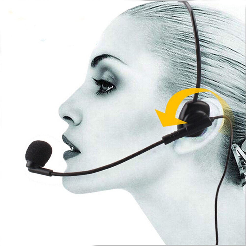 Cable Head-mounted Headset Microphone Flexible Wired Boom Amplifie Condenser Microphones Earphone Accessories