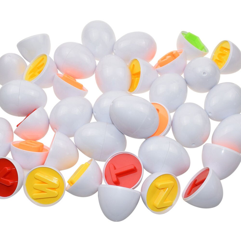 26Pcs Letters Alphabet Matching Eggs Baby Toys Letter Recognition Color Discrimination Exercise