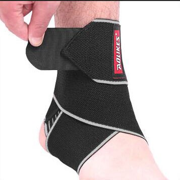 Tobillera deportiva antideslizante, Protector de tobillo, Protector elástico ajustable, soporte para fútbol, baloncesto, Running, tobillera: Gris