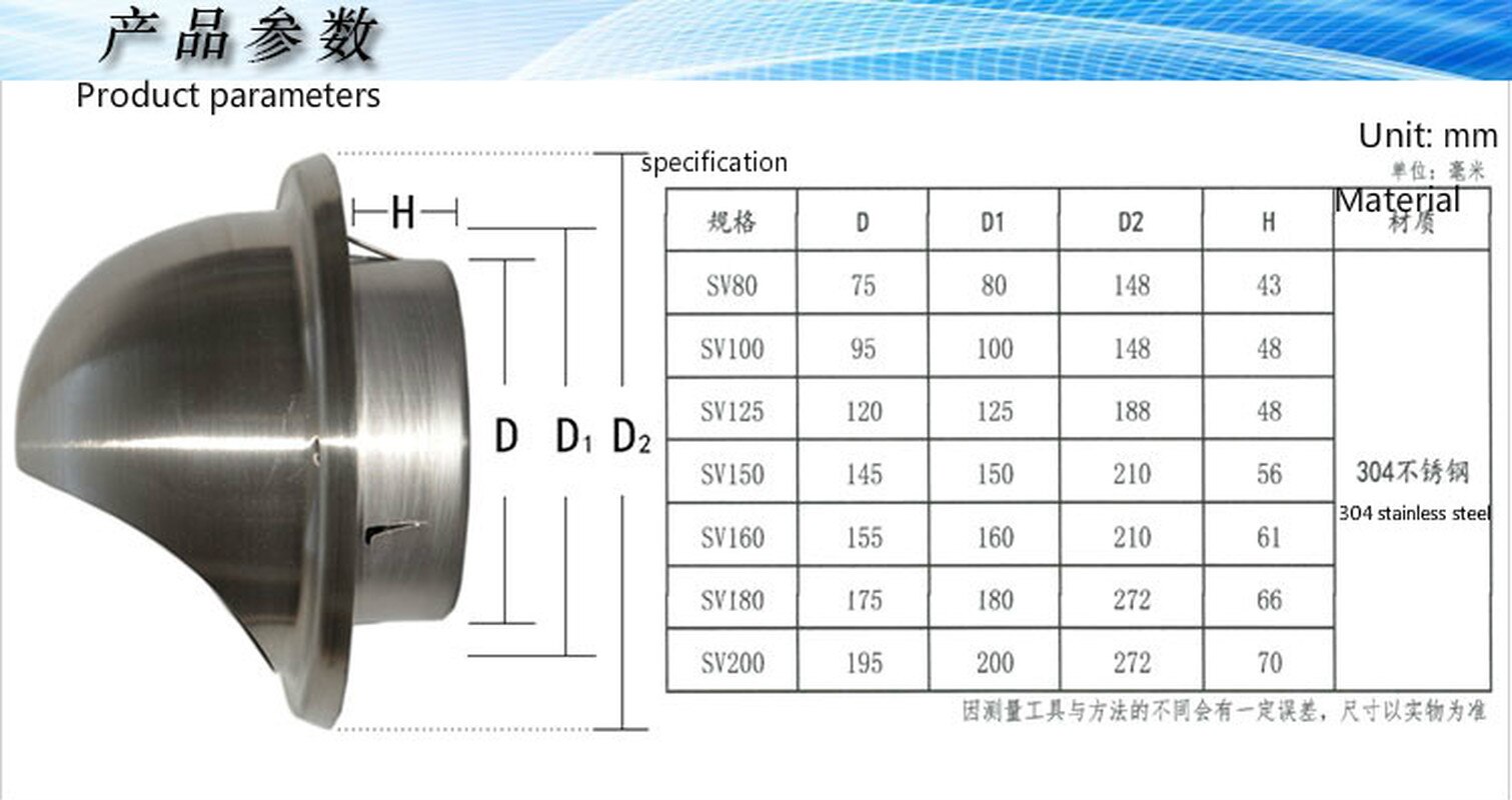 ventilation grille wall air vent Wall Air Vent Grille ventilator outlet 304 stainless steel ventilation vents round