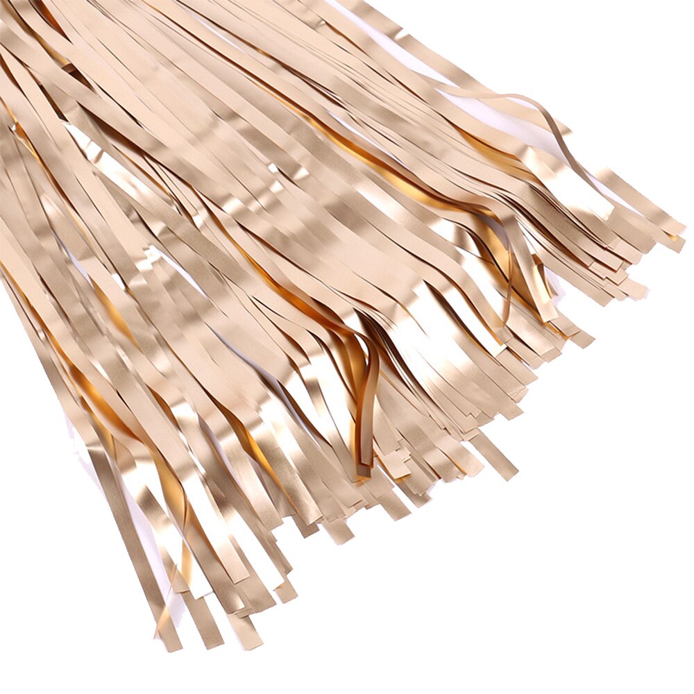 2M Party Backdrop Curtains Glitter Gold Tinsel Fringe Foil Curtain Photozone Birthday Wedding Decoration Adult Anniversary Decor: 08