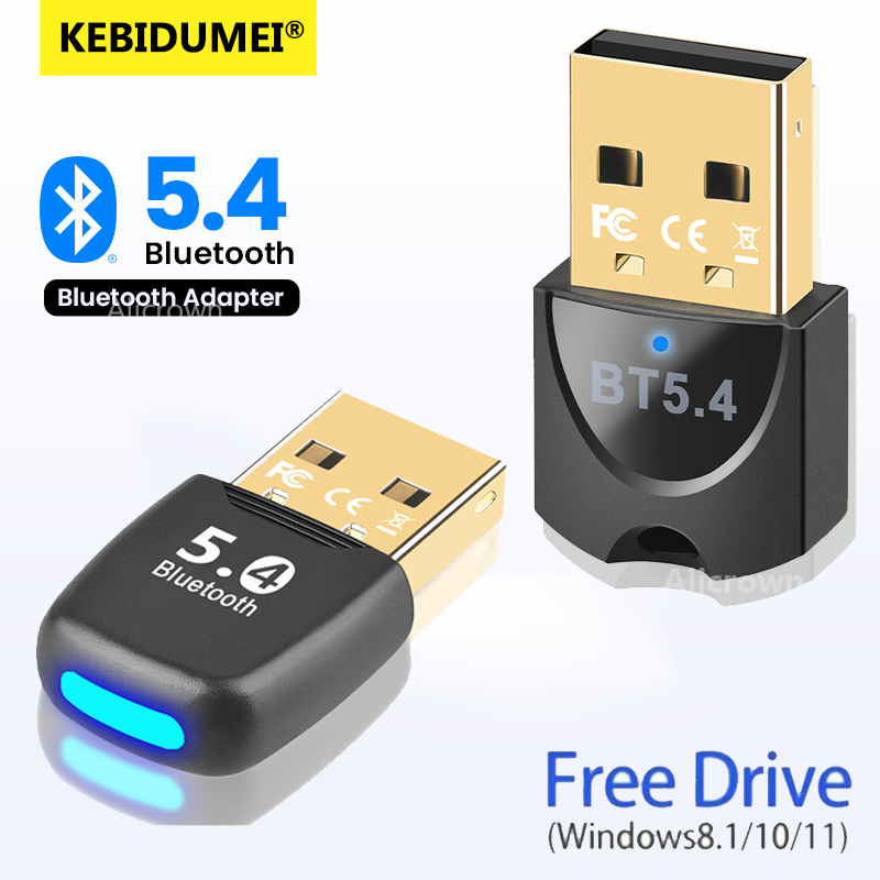 Trasmettitore adattatore USB Bluetooth 5.4 Ricevitore Bluetooth Dongle audio Bluetooth Adattatore USB wireless per computer PC portatile