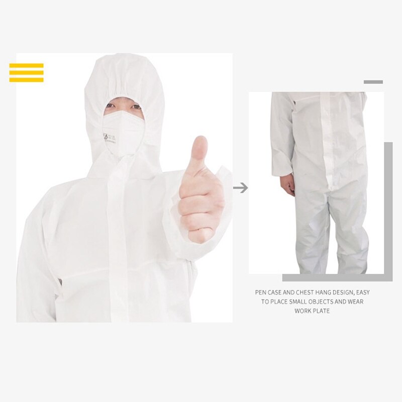 Usa e getta Impermeabile Ape-Resistente di Protezione Tuta per Spary Pittura di Decorazione Vestiti Vestito Globale